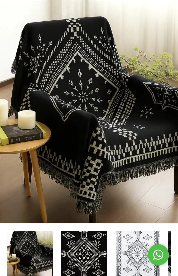 MANTA RUSTICA GULU REVERSIBLE ( 180 X 230 CM )
