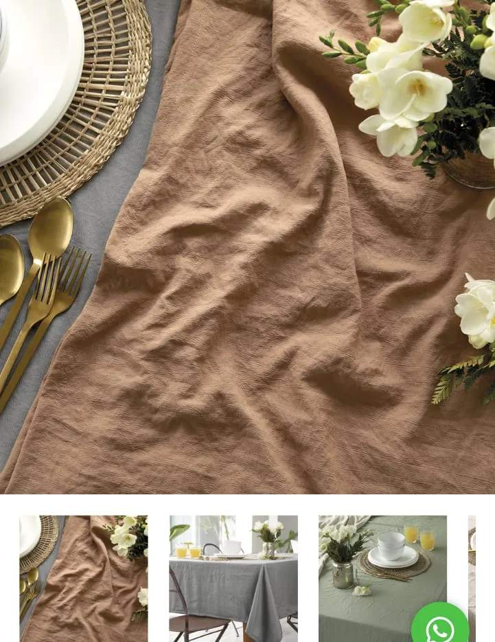 MANTEL AMBIENTE TUSOR 130 X 200 CM - JEAN CARTIER 