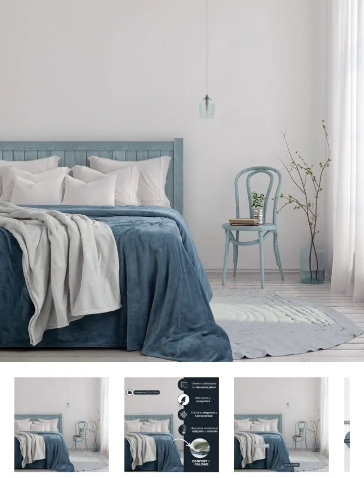FRAZADA 2 1/2 PLAZAS CORAL FLEECE SUAVE Y CALIDA VERDE SECO 