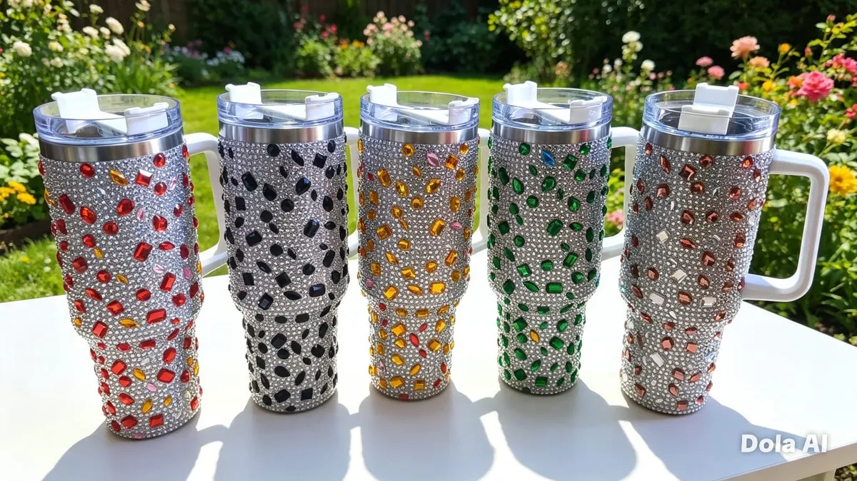 Quencher strass con perla