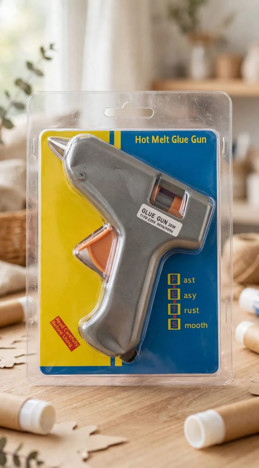 Pistola para silicona en barra