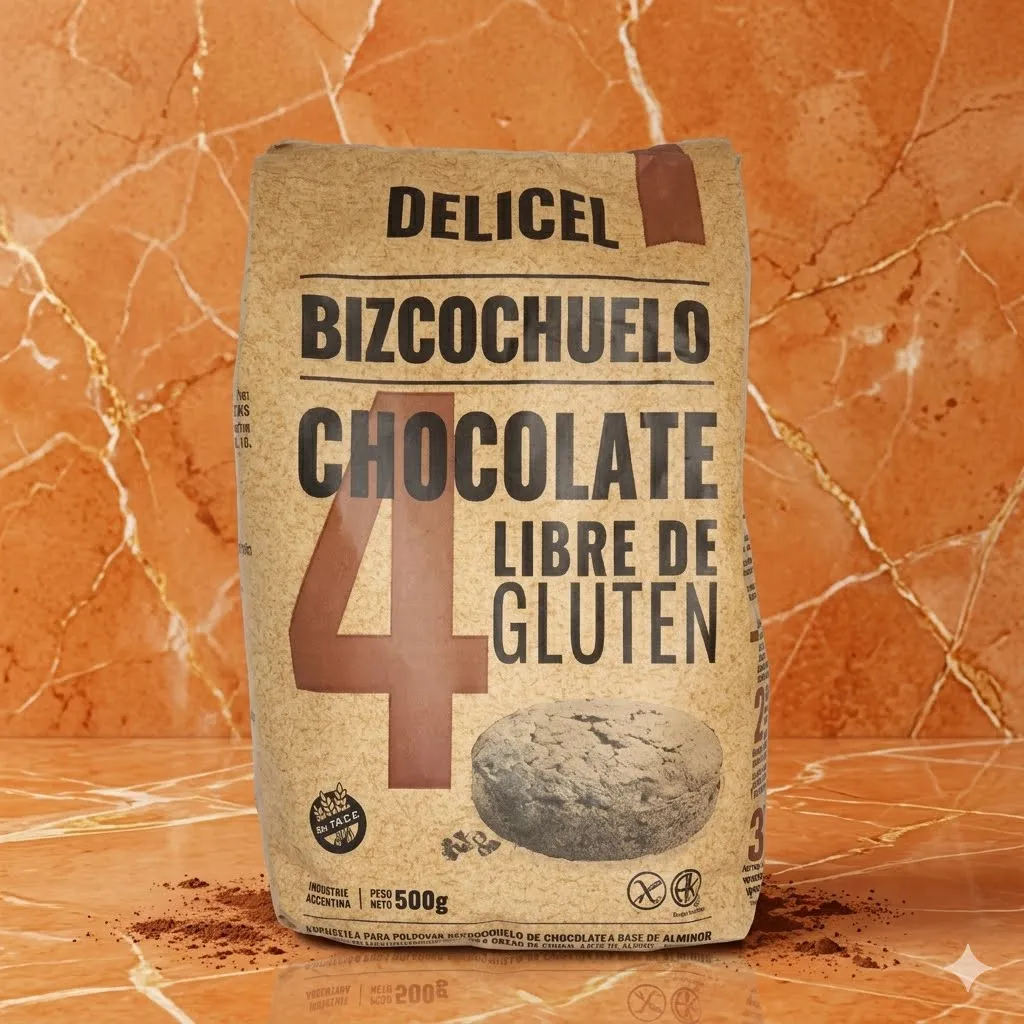 Premezcla delicel bizcochuelo de chocolate
