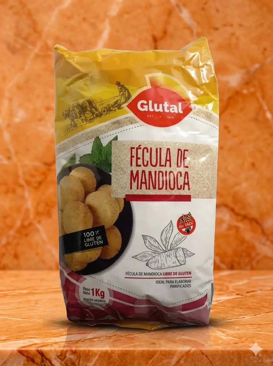 Fecula de mandioca glutal