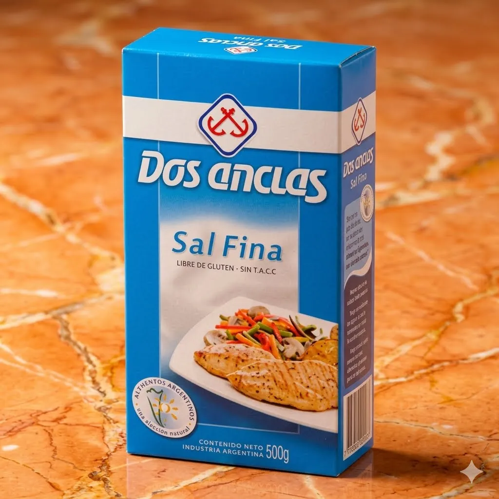 Sal fina dos anclas