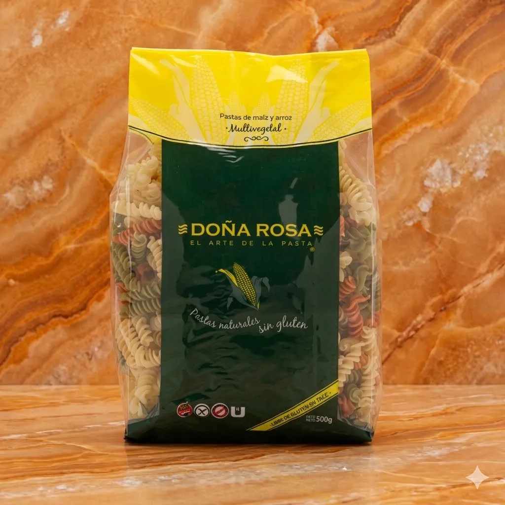 Fideos fussili doña rosa tricolor 