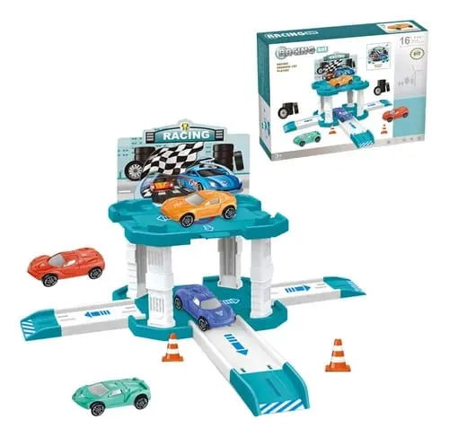 Pista de autos dos niveles 