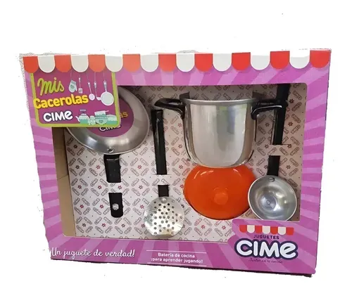 Set cacerolas aluminio Cime