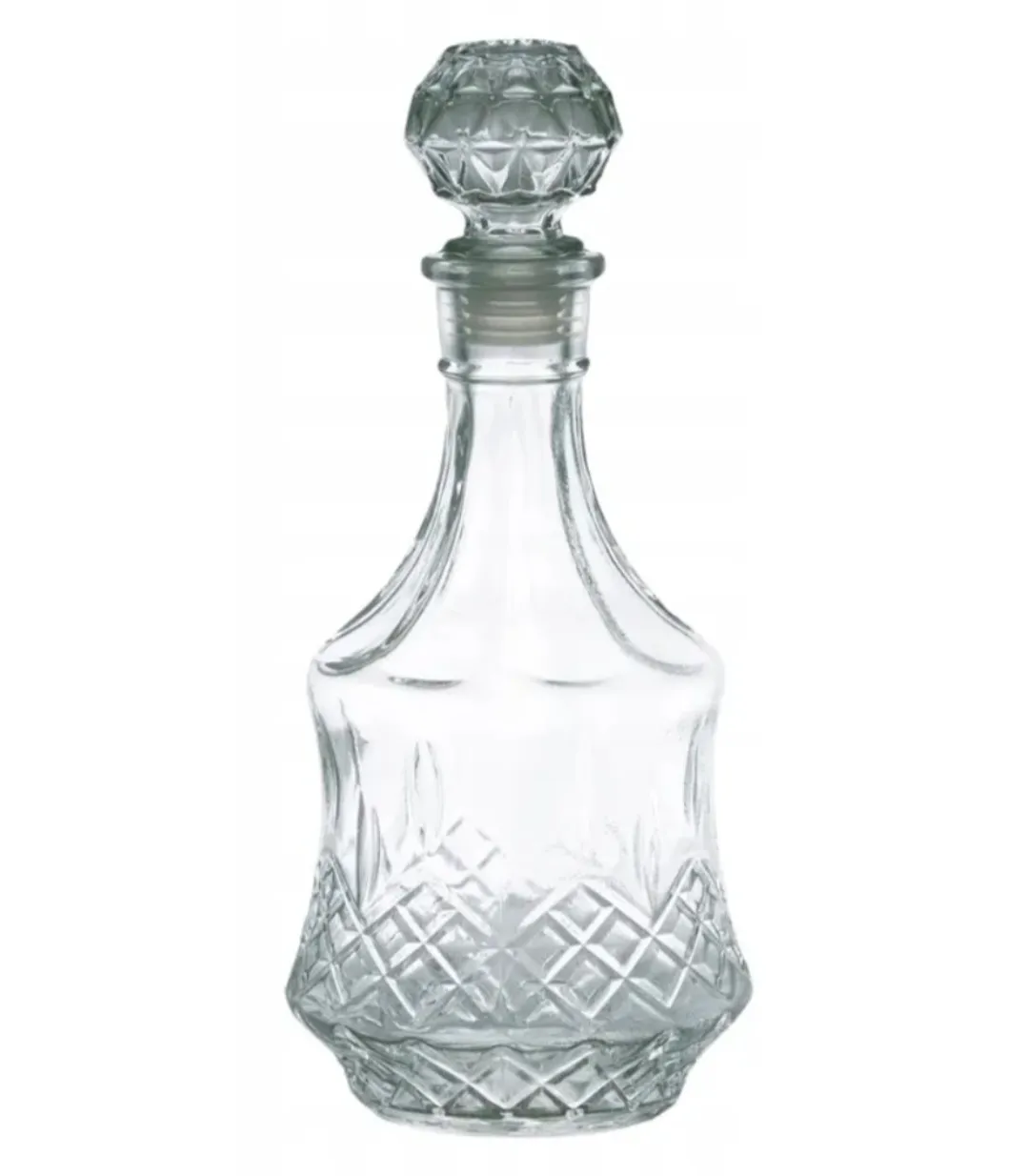 Botella decantador de vidrio