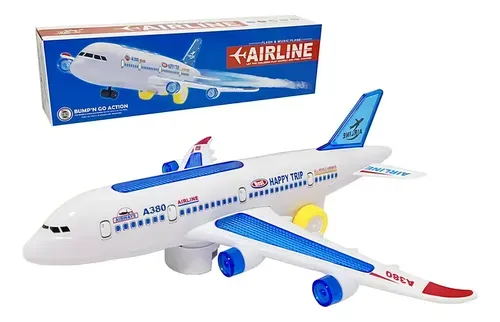 Avión a pila luz y sonido