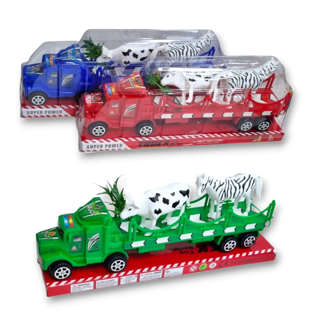 Camión burbuja con animales 