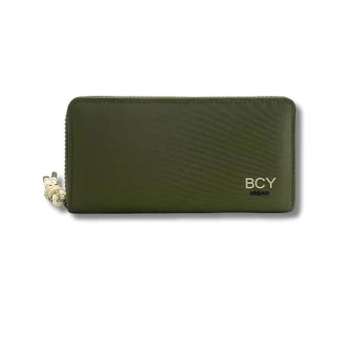 BILLETERA BAGCHERRY DE NYLON 19 X 10 X 2 COLOR VERDE 267024 B