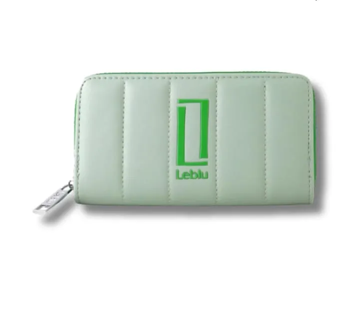 BILLETERA LARGA DE MUJER LEBLU 10 X 19 X 2 CM COLOR VERDE ( B 1015 D)