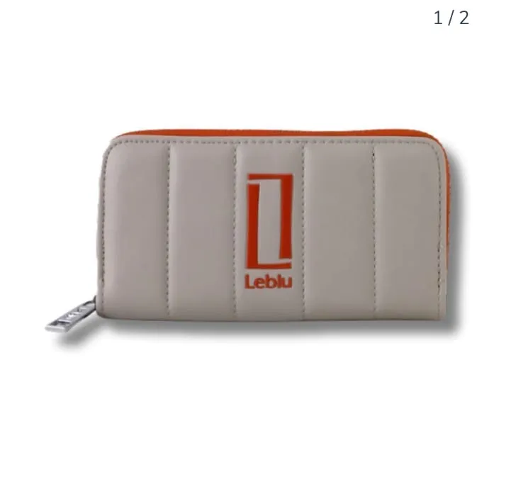 BILLETERA LARGA DE MUJER LEBLU 10 X 19 X 2 CM COLOR NATURAL ( B 1015 C)