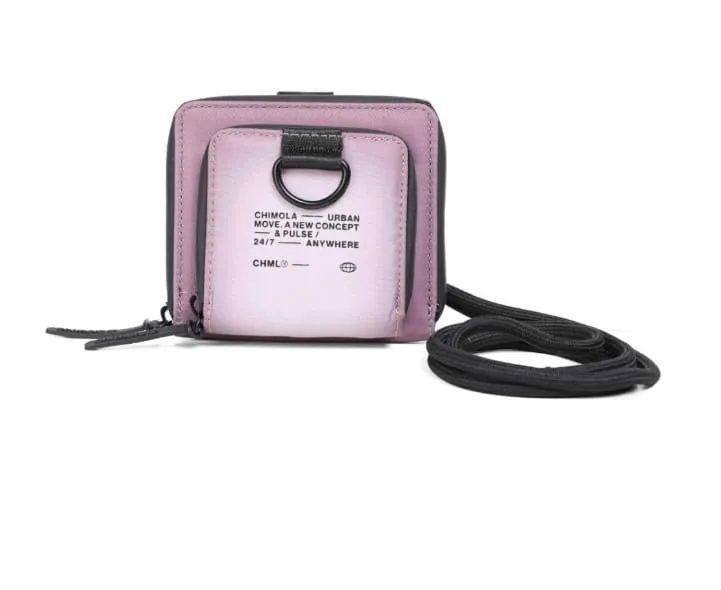 BILLETERA CORTA CHIMOLA DE NYLON 13 X 12 X 4 CM COLOR ROSA ( B238D)
