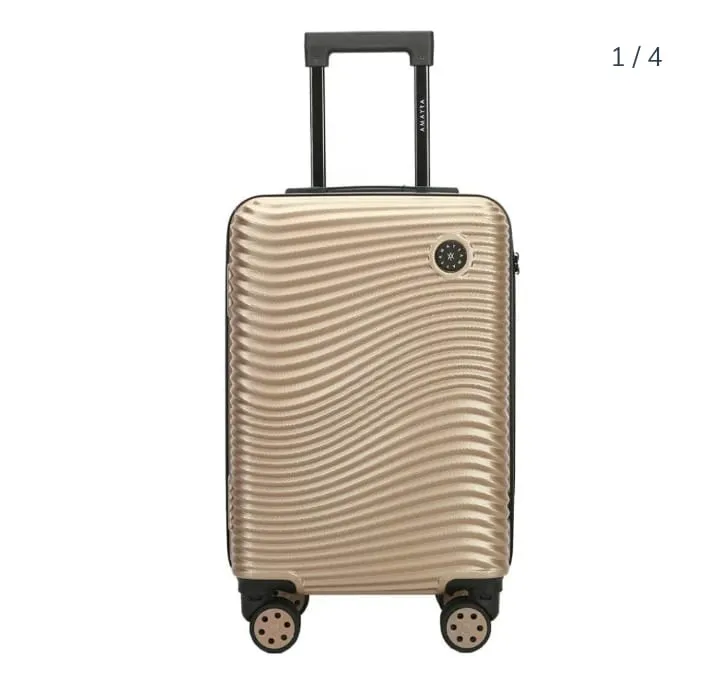CARRY ON WANDERLUST MATERIAL PP 4 RUEDAS 20 PULGADAS 3 CERRADURAS TSA COLOR BEIGE ( 39951)