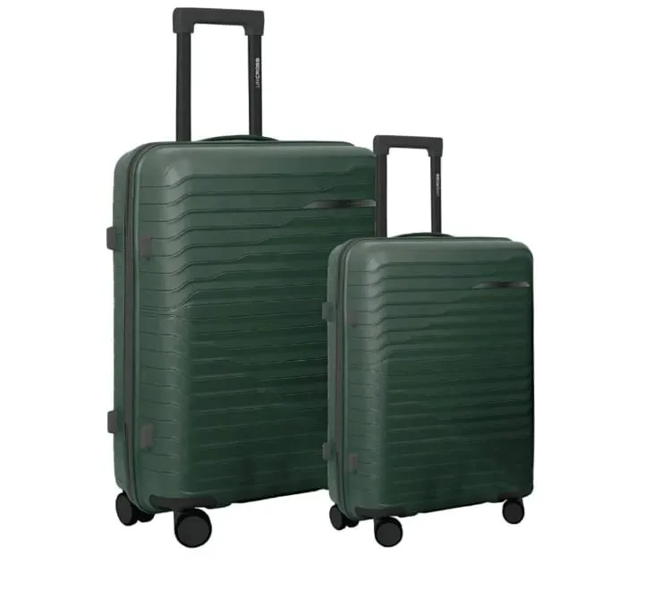 SET X 2 DE VALIJAS UNICROSS RIGIDAS DE 4 RUEDAS 20-24 PULGADAS COLOR VERDE PRECIO POR SET 