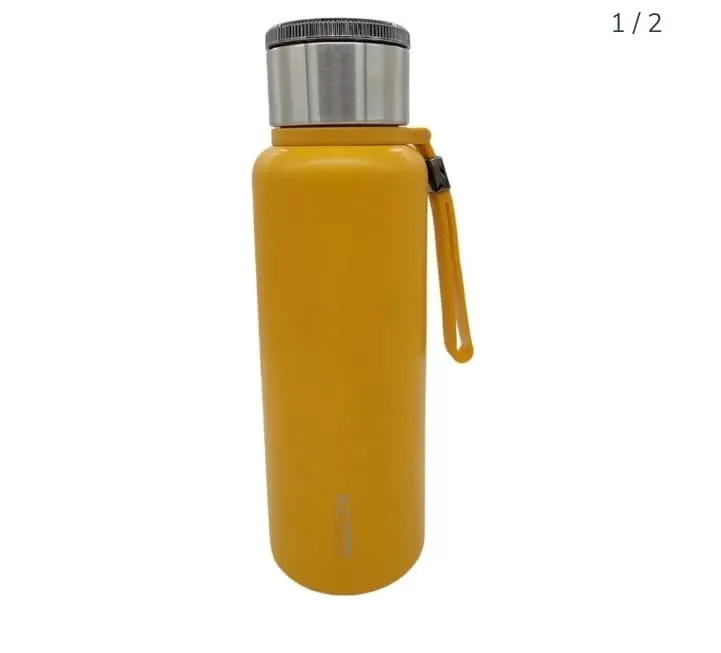 TERMO DE ACERO INOXIDABLE 1000 ML COLOR AMARILLO PRECIO UNITARIO ( P 7768C)