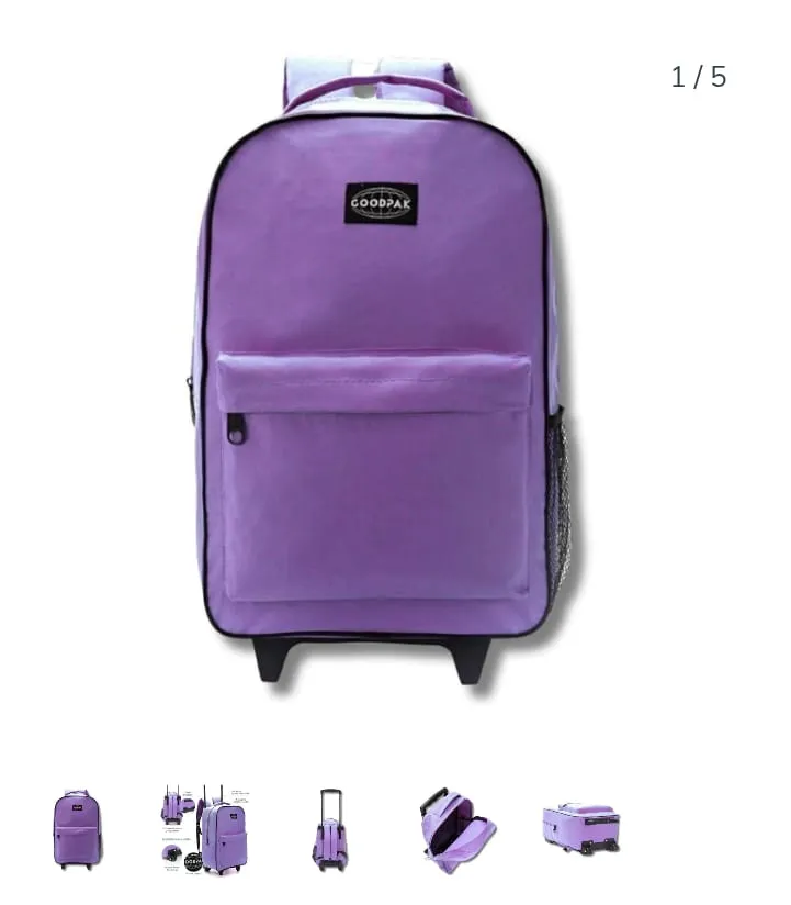 MOCHILA GOODPACK CARRO 17 PULGADAS 43 X 30 X 17 CM COLOR FUCSIA PRECIO UNITARIO ( BTS ) ( 37485)