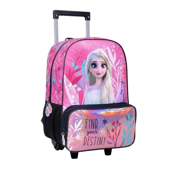 MOCHILA FROZEN CARRO 2 CIERRES 17 PULGADAS 45 X 30 X 15 CM COLOR FUSCIA PRECIO UNITARIO ( BTS) ( 57864A)