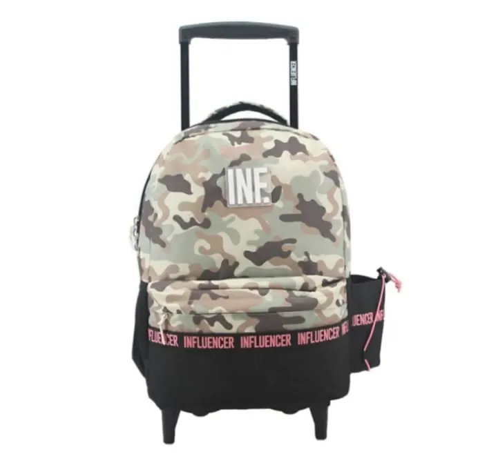 MOCHILA CARRO CAMUFLADA LSYD INFLUENCER 2 CIERRES 18 PULGADAS 46 X 35 X 15 CM ( BTS) ( 6830372)