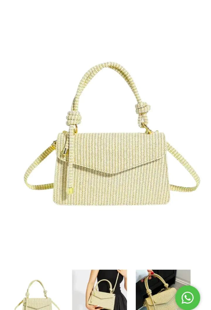 CARTERA HAWAI COLOR AMARILLO CUERO SINTÉTICO TEXTURADO 23 X 14 X 5 CM