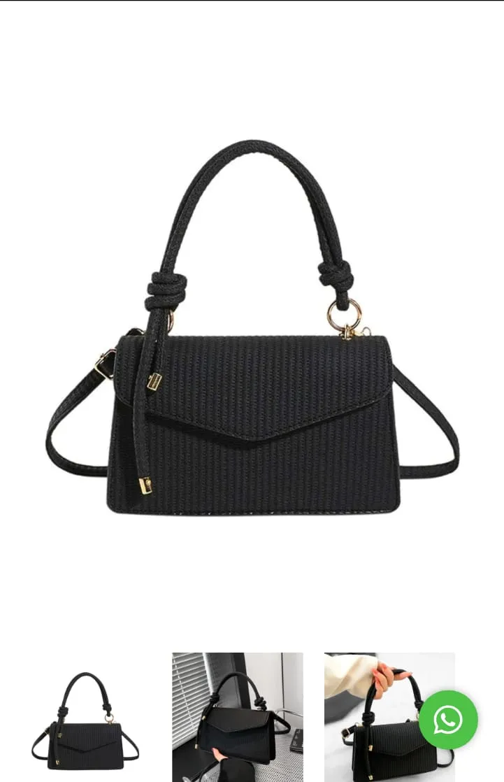 CARTERA HAWAI COLOR NEGRO CUERO SINTÉTICO TEXTURADO 23 X 14 X 5 CM.
