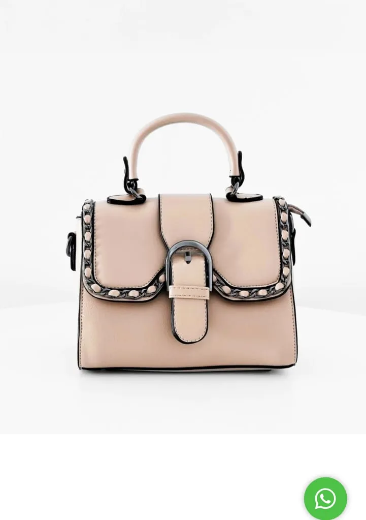 CARTERA ANITA COLOR BEIGE CUERO SINTÉTICO 22 CM ANCHO X 17 CM ALTO X 10 CM AMPLITUD