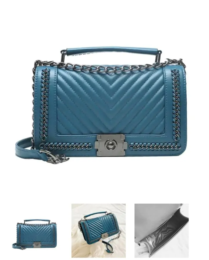 CARTERA SUSAN COLOR PETRÓLEO PU CUERO SINTÉTICO 26 ANCHO X 15 LARGO X 10 AMPLITUD 