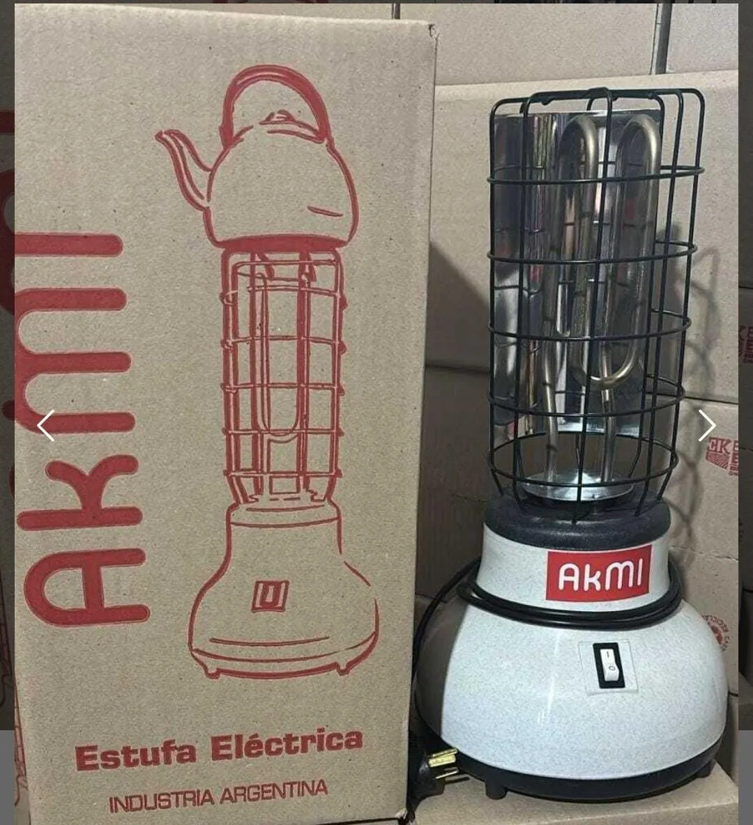 Estufa electrica con posapava