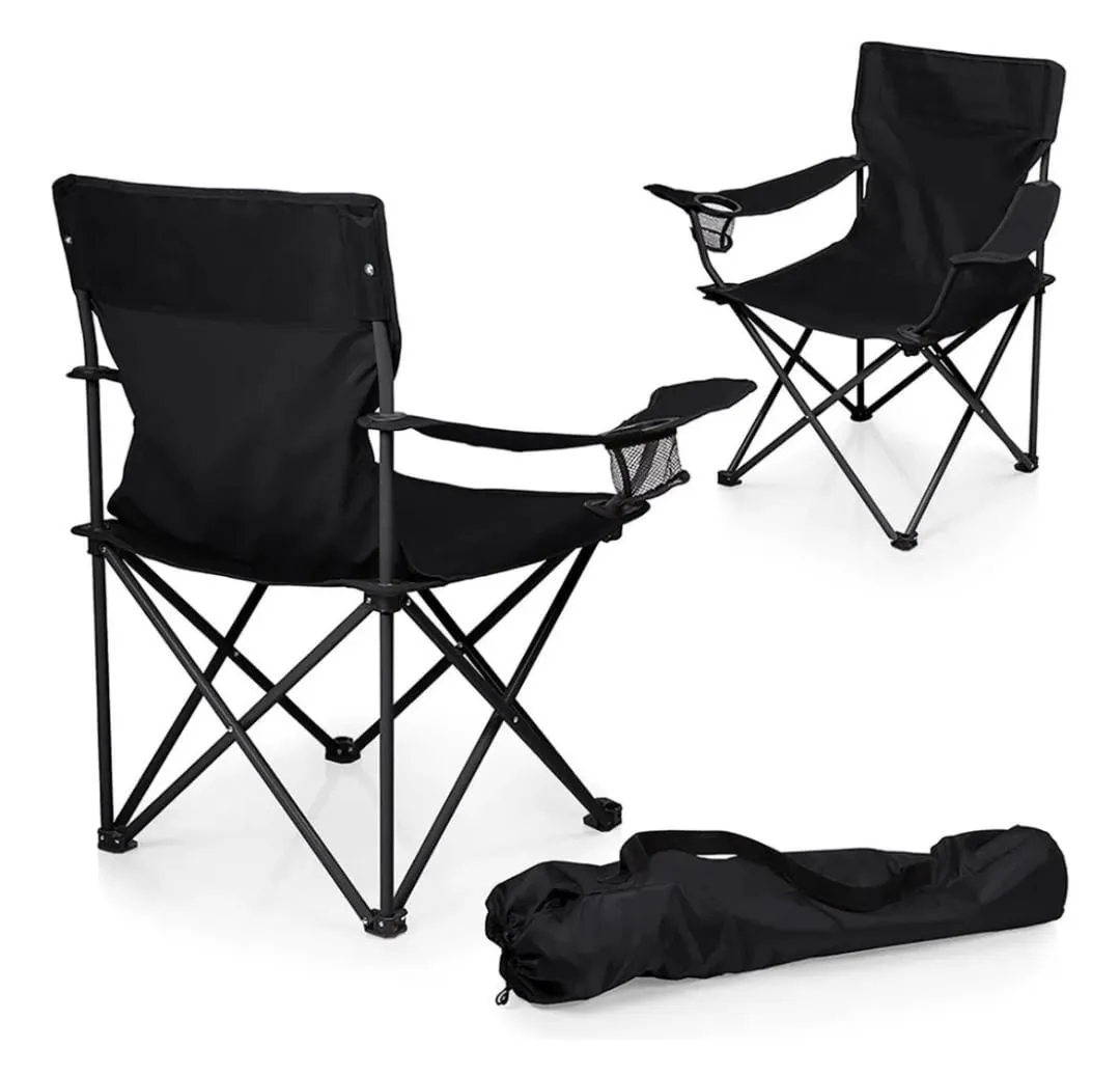 Sillón director plegable negro
