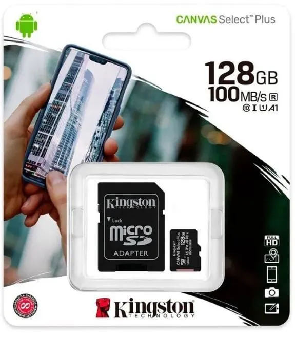 Memoria micro SD 128 GB 100 Mb/s