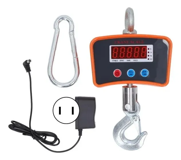 balanza ganchera 500 kg digital recargable - imagen 2
