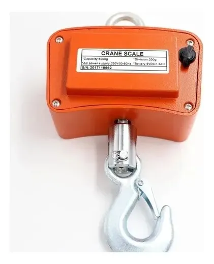 balanza ganchera 500 kg digital recargable - imagen 3