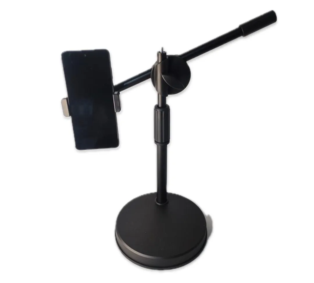 Soporte para celular con base para escritorio