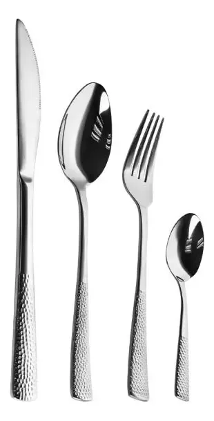 Set X24 Cubiertos Acero Inoxidable Monaco Silver Larhaus - imagen 2