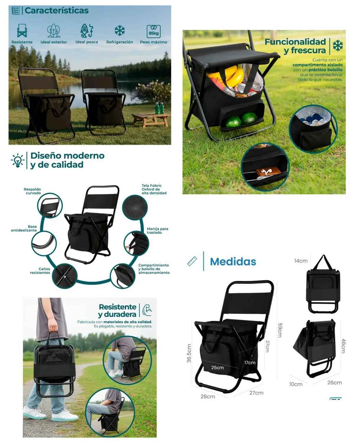 silla con bolso termico - imagen 3