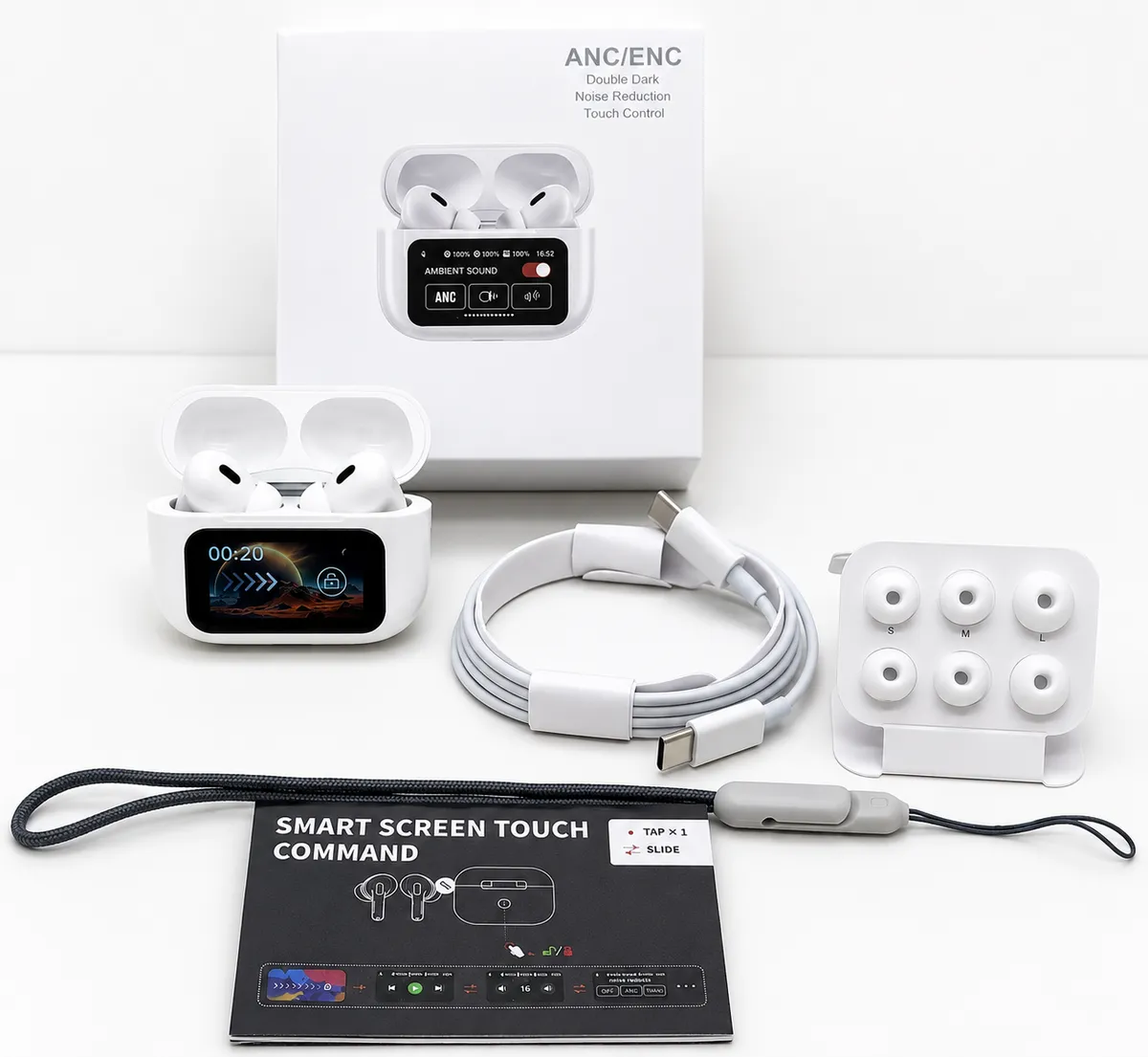 Auricular Bluetooth con pantalla tacti