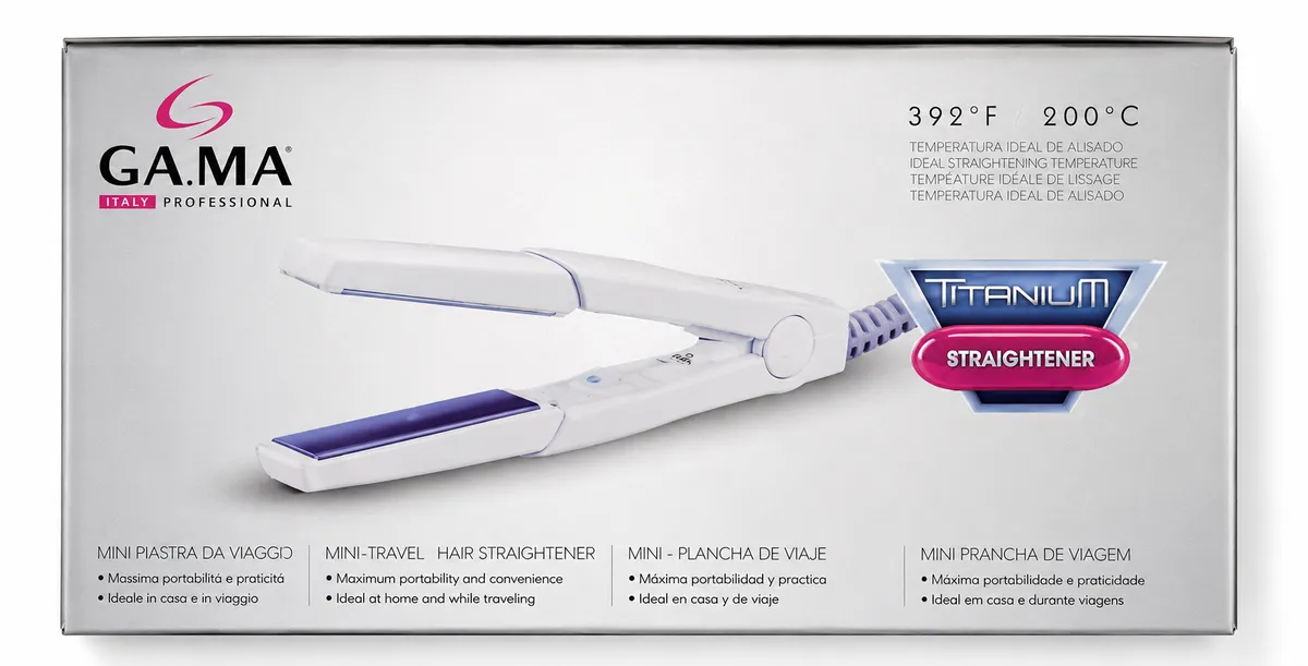 Plancha para cabello travel mini titanium
