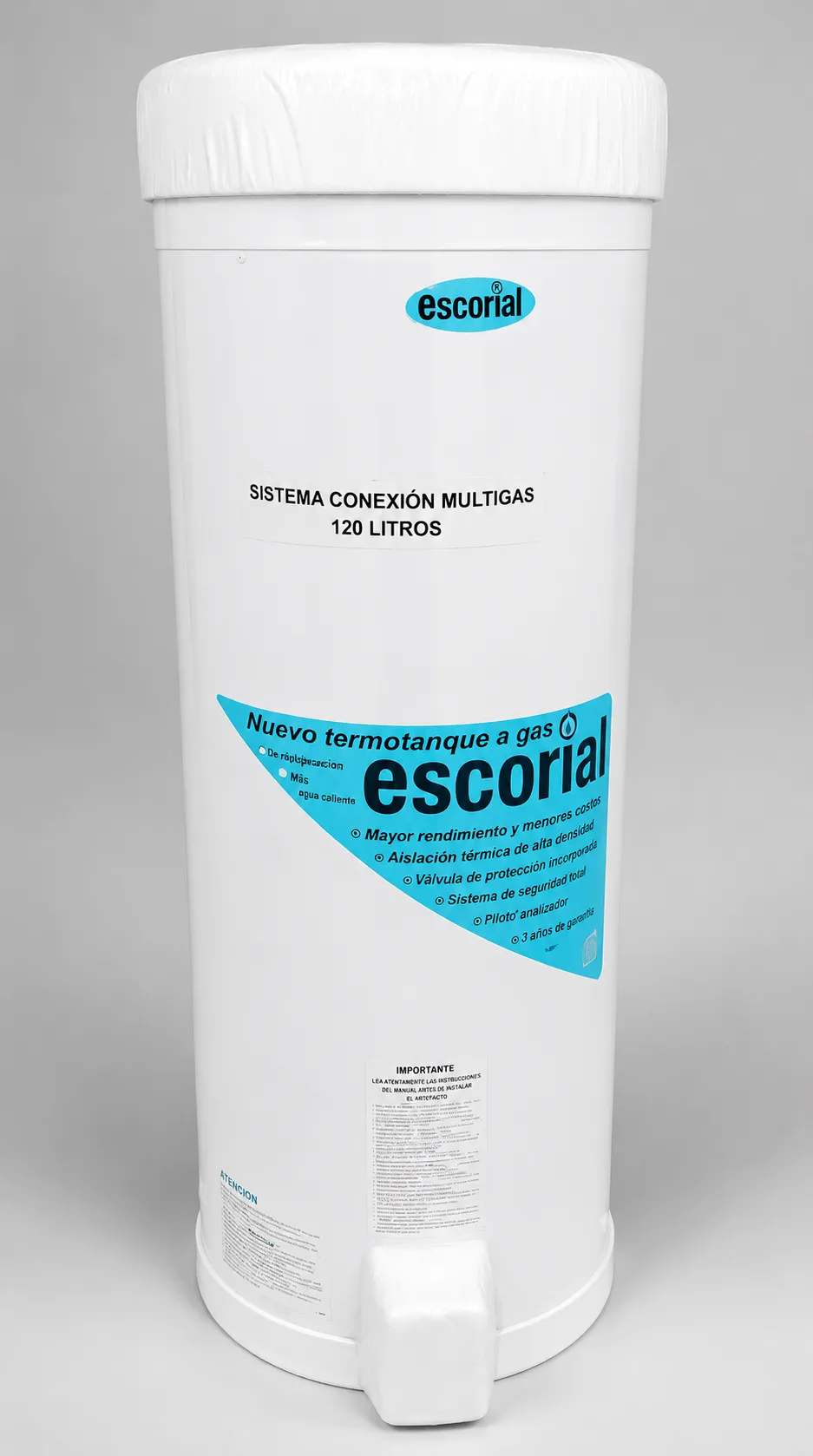 Termotanque Escorial 120 litros multigas