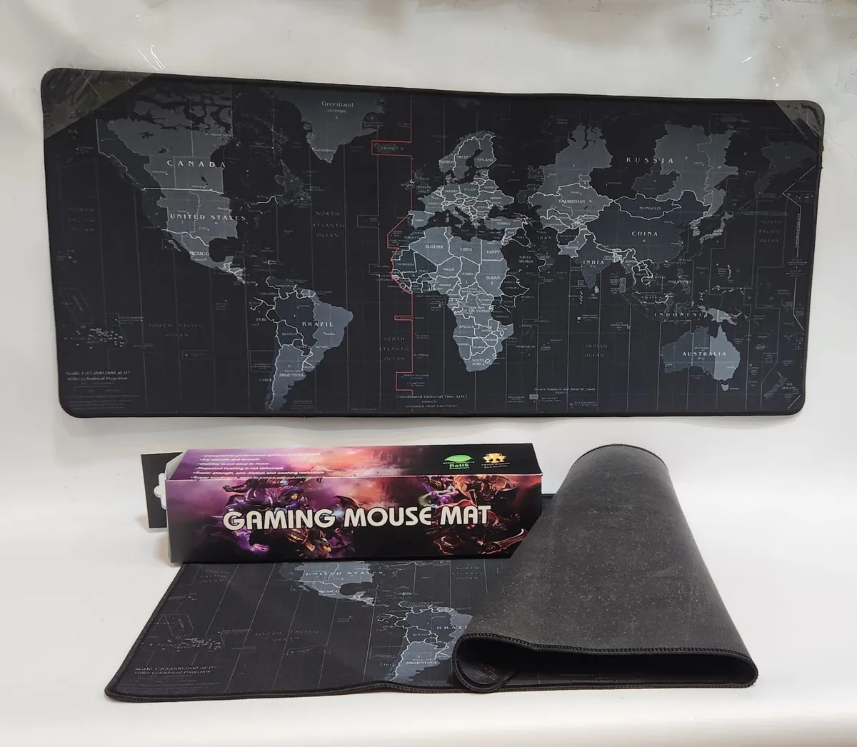 Mouse pad Game planisferio cosido