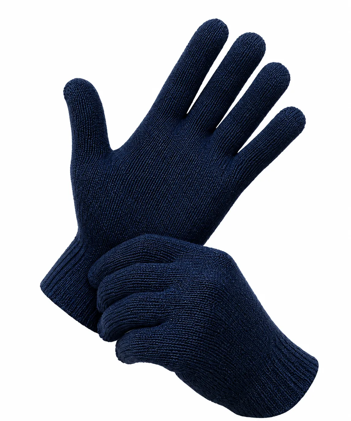 guante de abrigo elastizado azul 