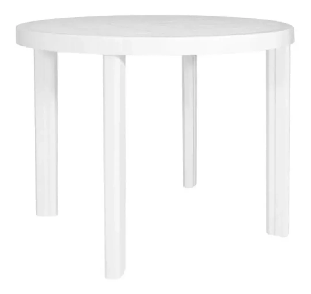 Mesa plástica redonda 90 cm