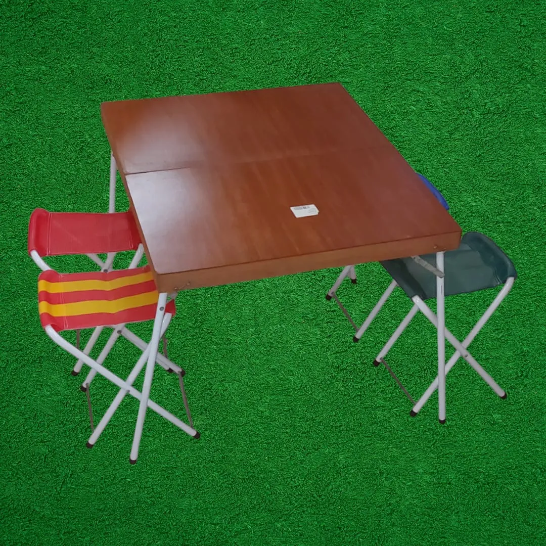 Mesa plegable para camping tipo valija