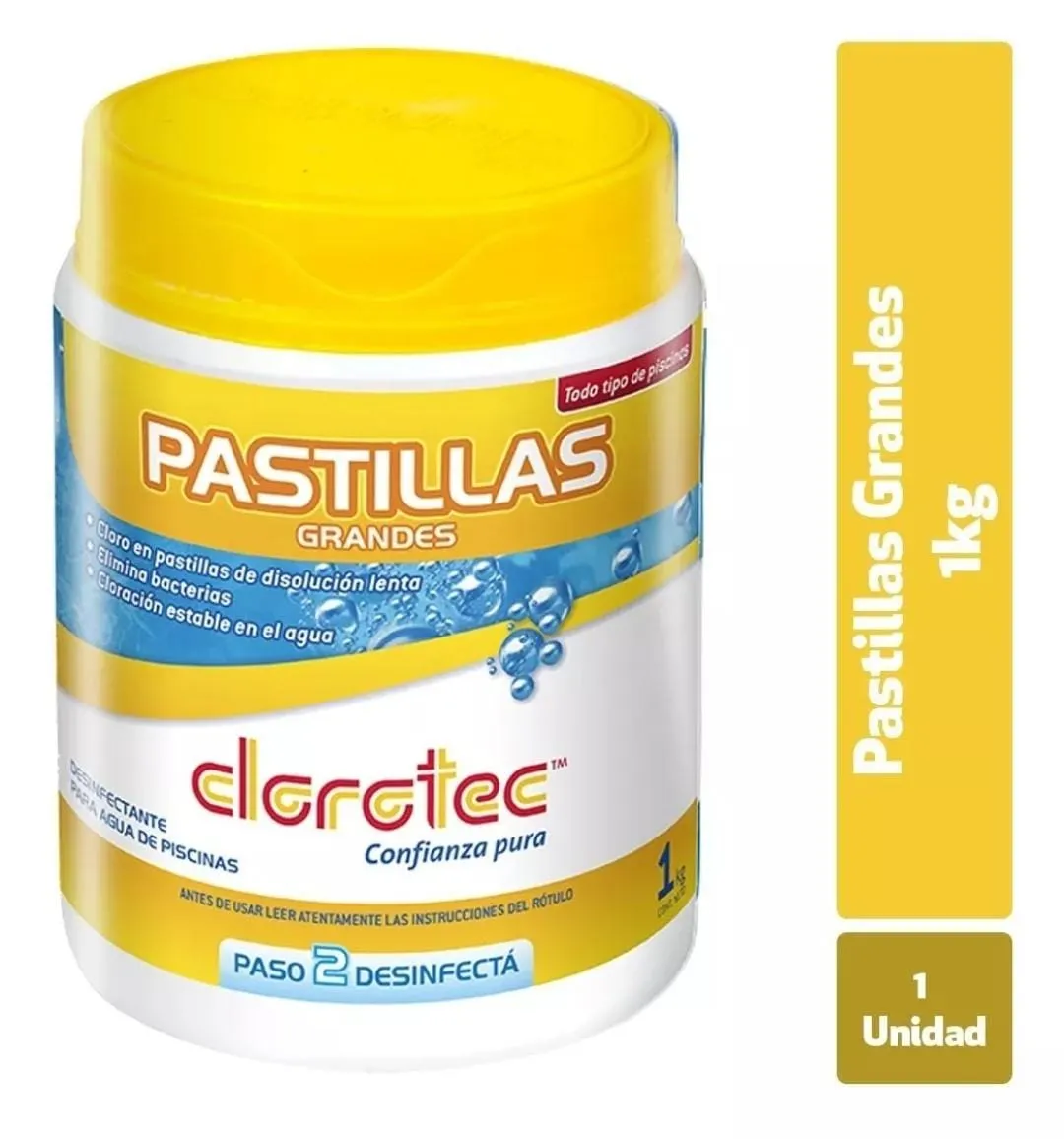Pastillas lenta clorotec x 1 kg