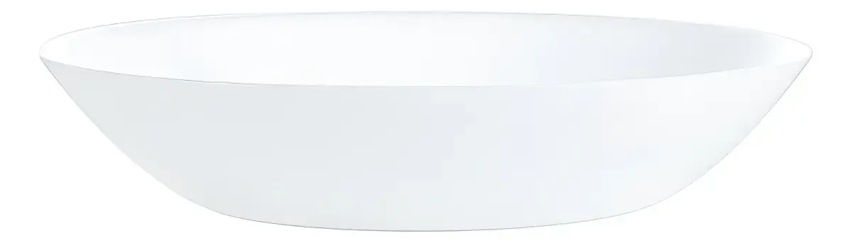 Juego X 6 Plato Hondo Vidrio Templado Luminarc Diwali Color Blanco - imagen 2
