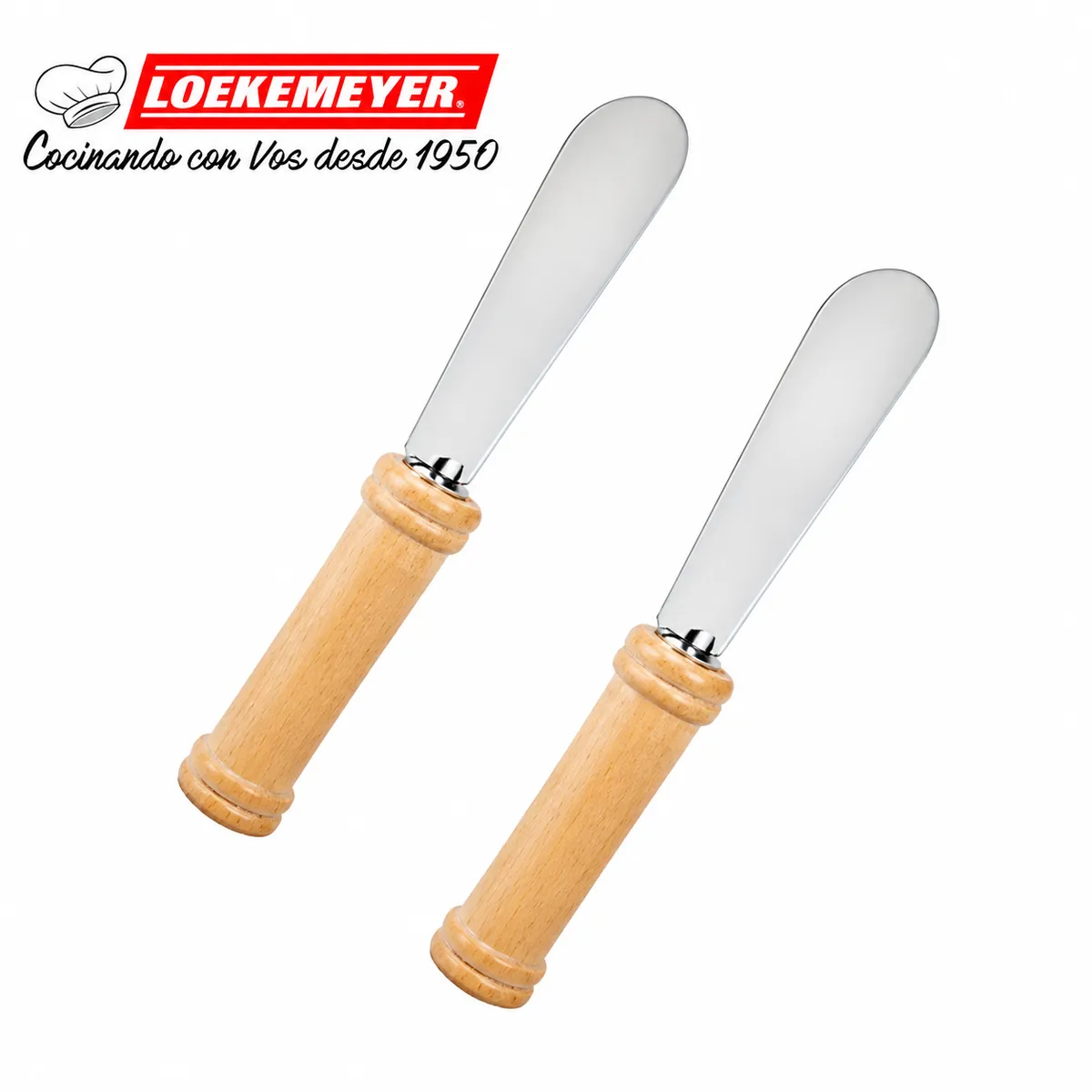 Cuchillo Untador x 2 Acero Inoxidable Loekemeyer