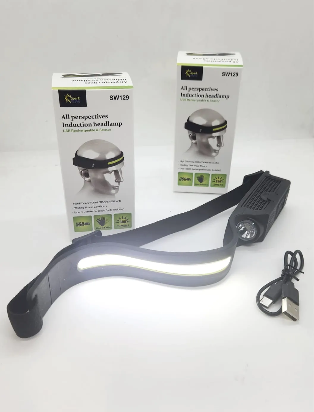 Linterna vincha minera LED