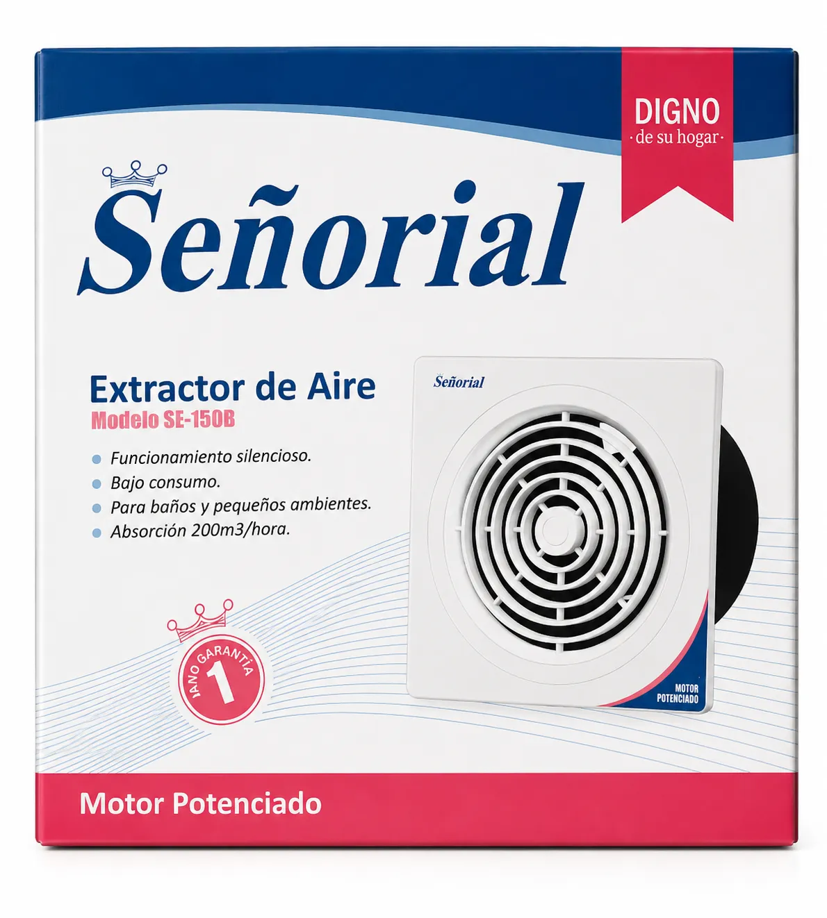 extractor de aire 150 mm 6 pulgadas