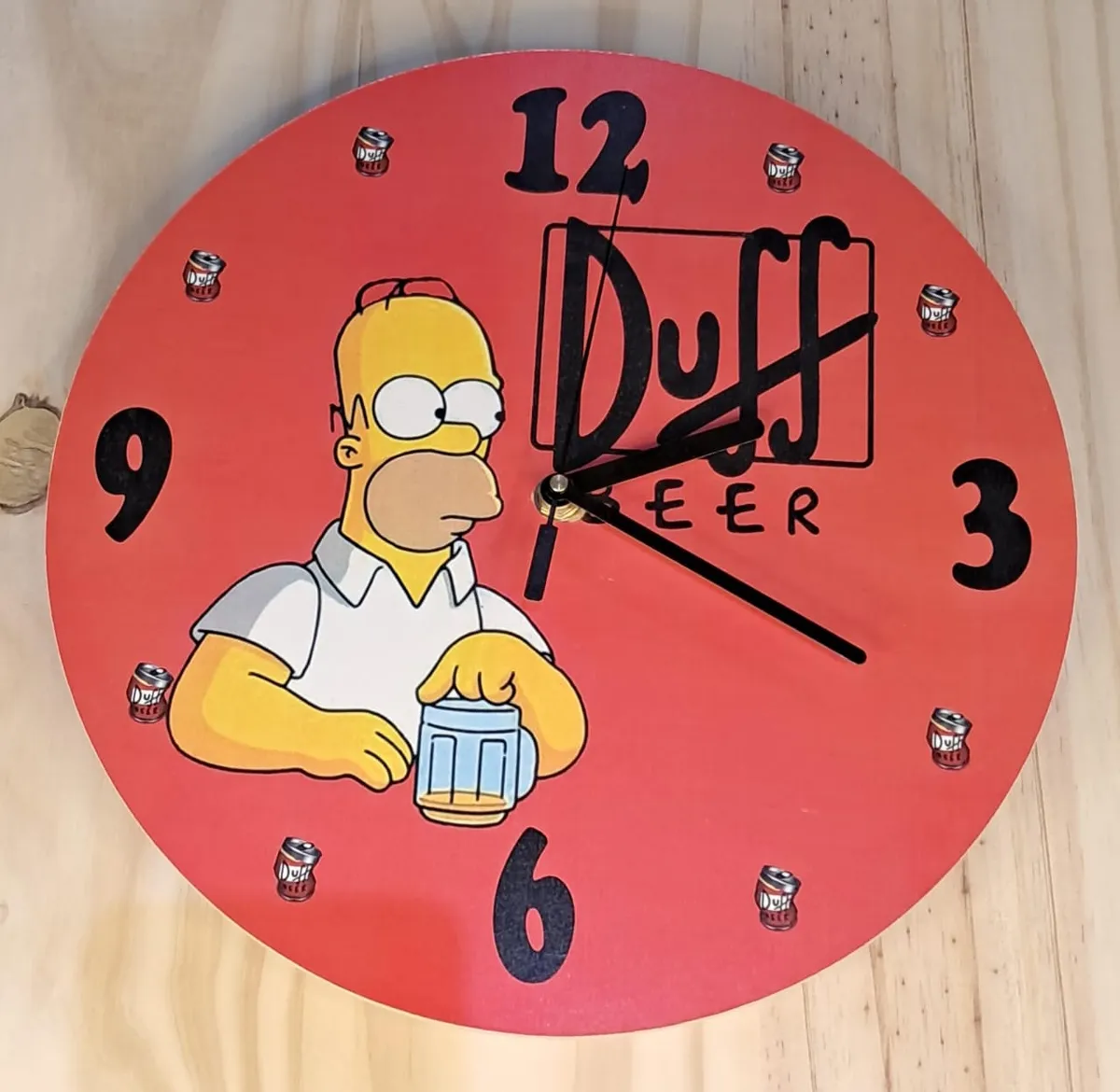 Reloj duff beer