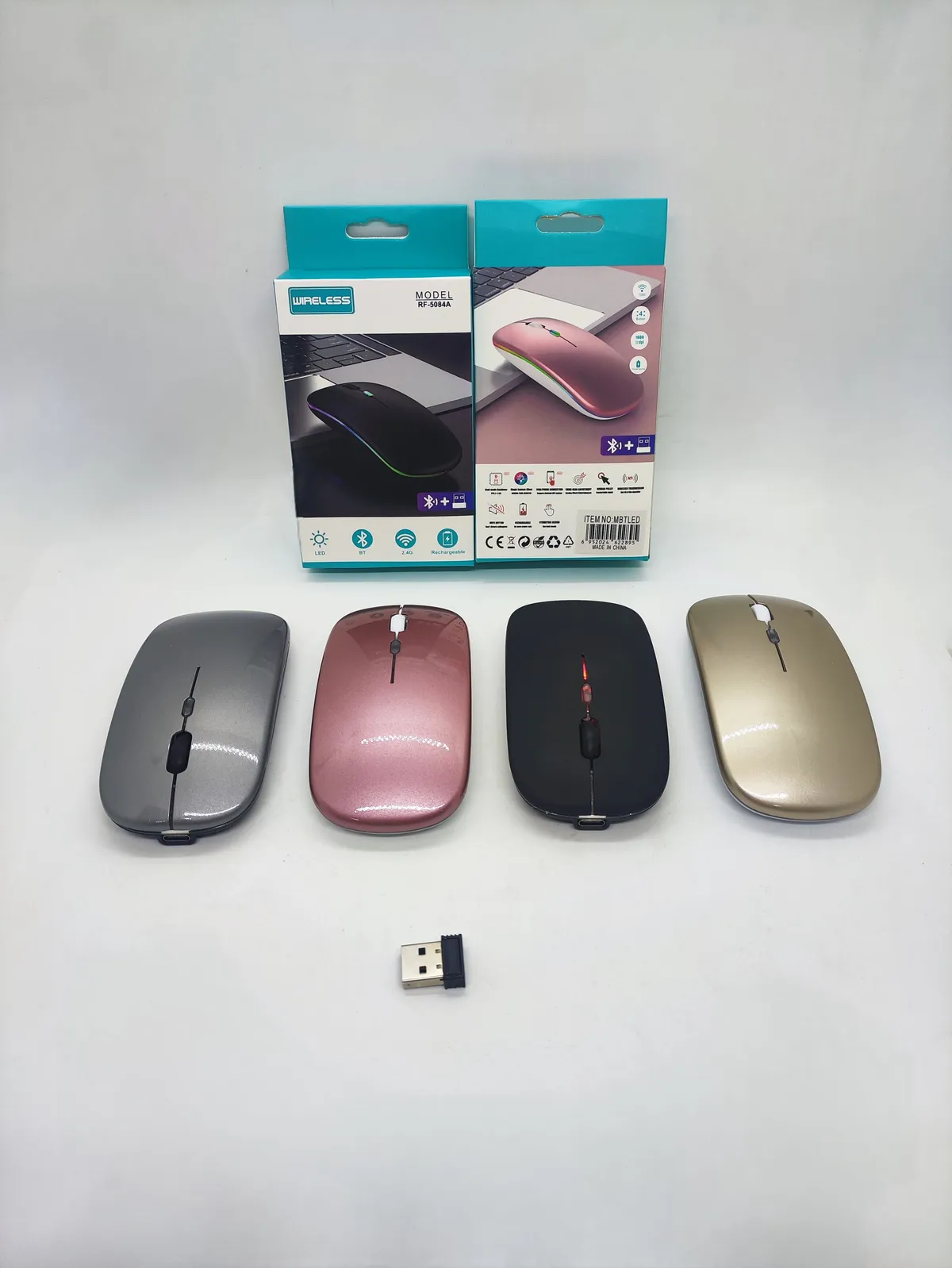 MOUSE INALAMBRICO YELANDAR RGB BT 2.4GHZ
